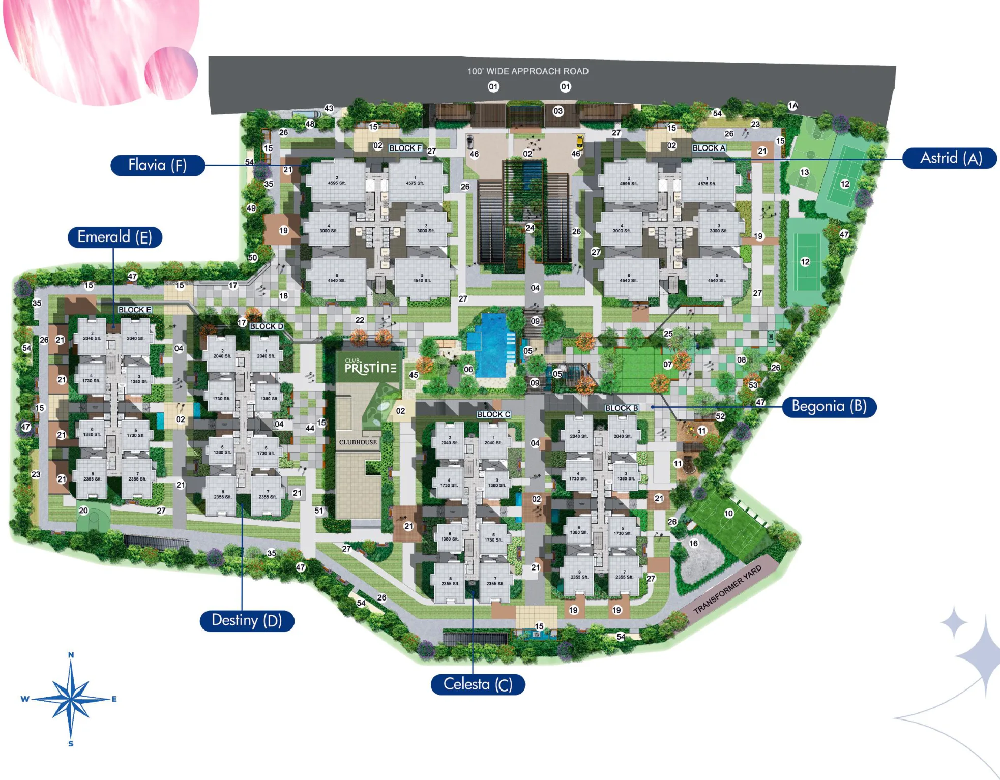 Rajapushpa Pristinia master plan